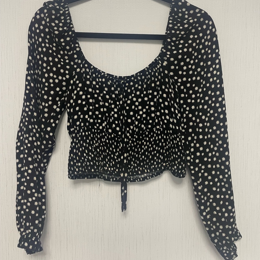 forever 21 floral crop top